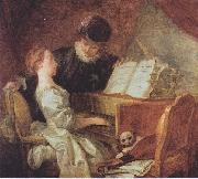 Jean Honore Fragonard The musical lesson Sweden oil painting artist